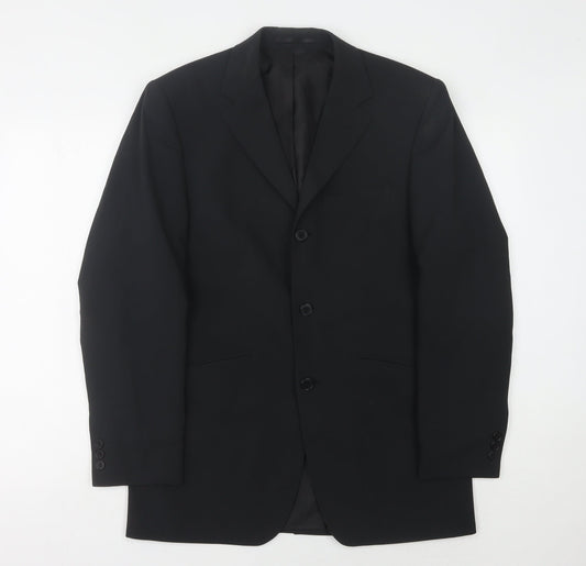 Mens UK Size 36 Burton Regular Black Suit Jacket