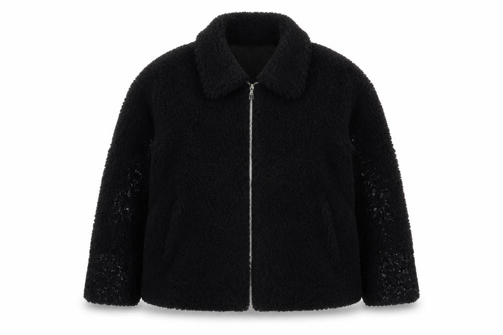 Womens UK Size L Zara Black Basic Jacket