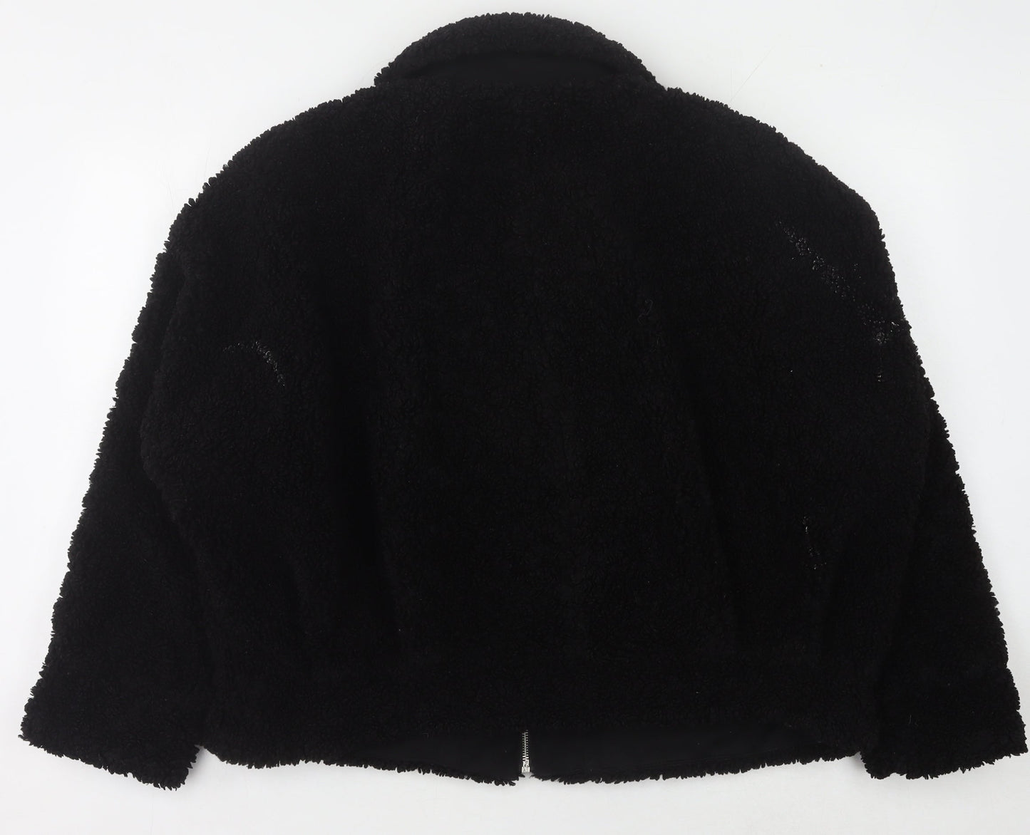 Womens UK Size L Zara Black Basic Jacket