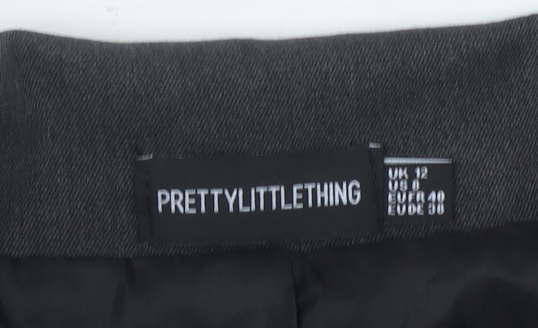 PrettyLittleThing Women's Black Blazer Size 12