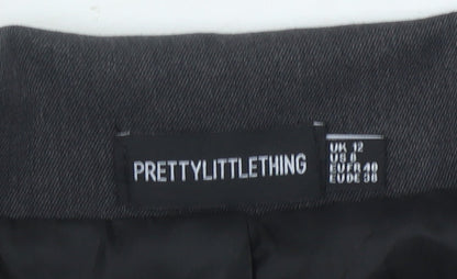 PrettyLittleThing Women's Black Blazer Size 12