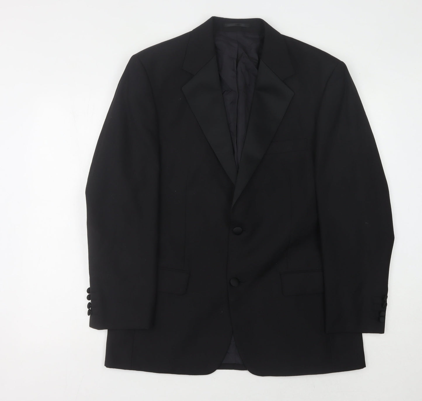 Mens UK Size 40 Mr Harry Regular Black Suit Tuxedo