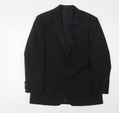 Mens UK Size 40 Mr Harry Regular Black Suit Tuxedo