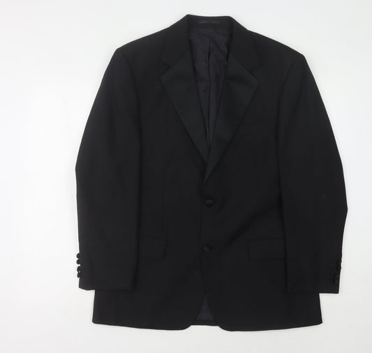 Mens UK Size 40 Mr Harry Regular Black Suit Tuxedo