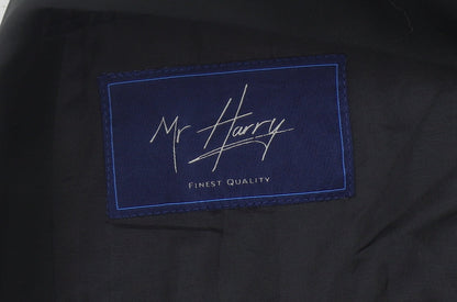 Mens UK Size 40 Mr Harry Regular Black Suit Tuxedo
