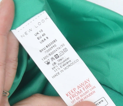 New Look Women's Green Blazer, Size 12, Workwear