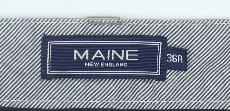 Maine New England Men's Beige Chino Trousers, Size L