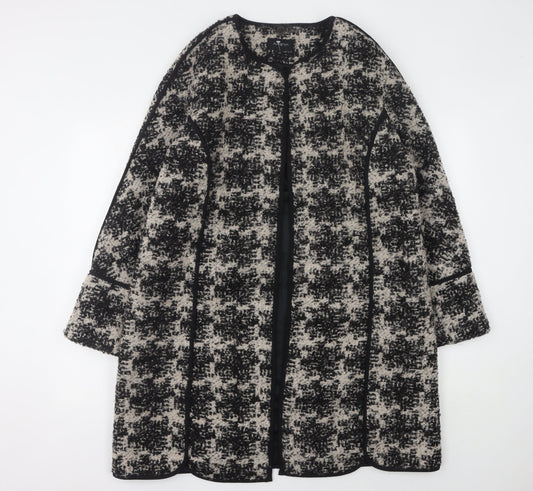 Autograph Women's Black Checked Cape Size 14