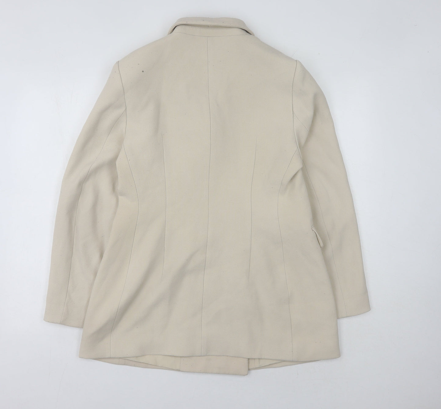 H&M Women's Ivory Double Breasted Blazer Size 14