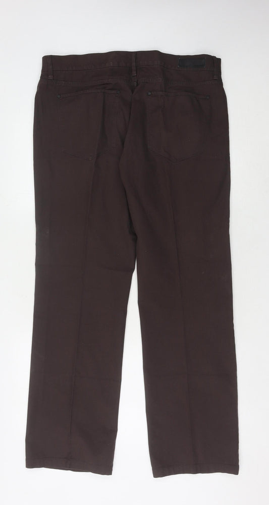 Autograph Men's Brown Straight Jeans, 36W 31L