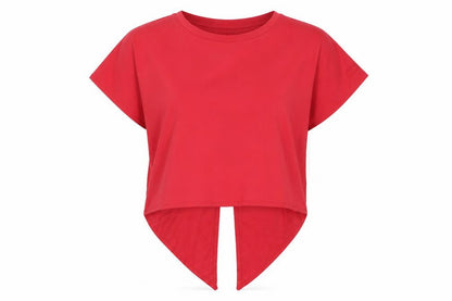 Womens UK Size 12 Jack Wills Red Cropped T-Shirt