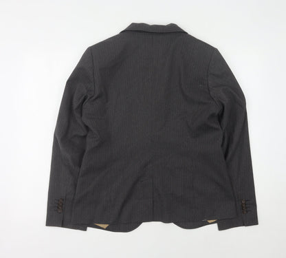 AUST Women's Grey Pinstripe Suit Jacket Size 12