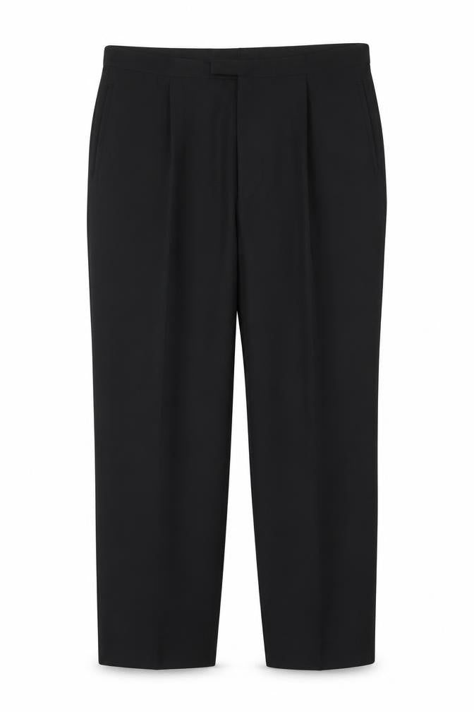 Mens UK Size R 48 Leonards Label   Black Trousers