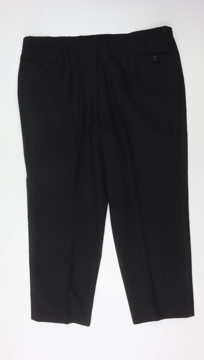 Leonards Label Men's Black Trousers R 48