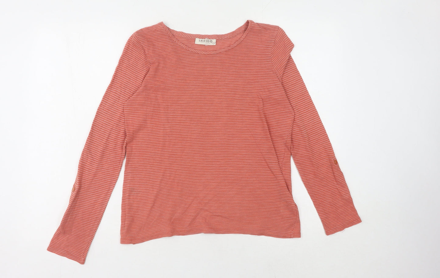 Womens UK Size 12 Marks and Spencer Red Basic T-Shirt