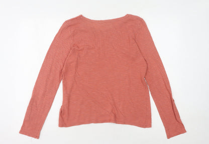 Womens UK Size 12 Marks and Spencer Red Basic T-Shirt