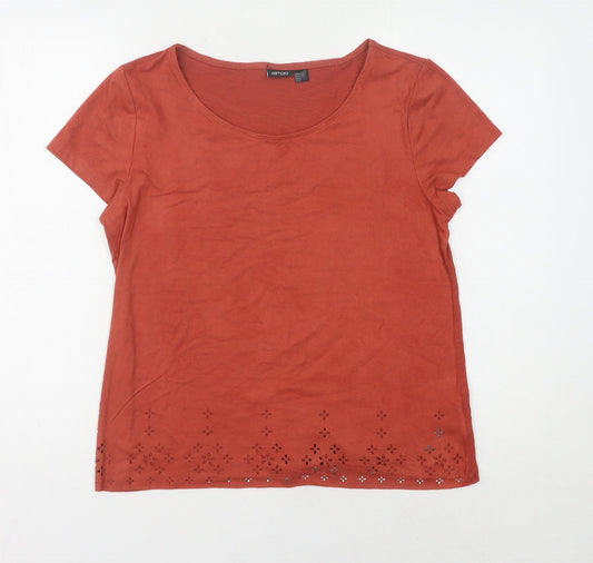 Womens UK Size 10 ESMARA Red  T-Shirt