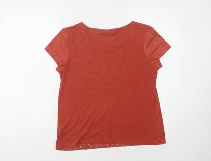 Womens UK Size 10 ESMARA Red  T-Shirt