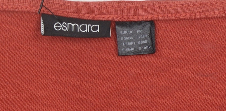 Womens UK Size 10 ESMARA Red  T-Shirt