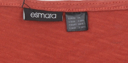 Womens UK Size 10 ESMARA Red  T-Shirt