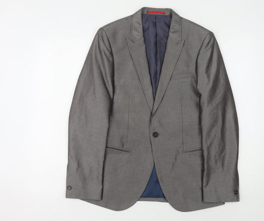Mens UK Size 36 ventuno 21 Regular Grey Suit Jacket