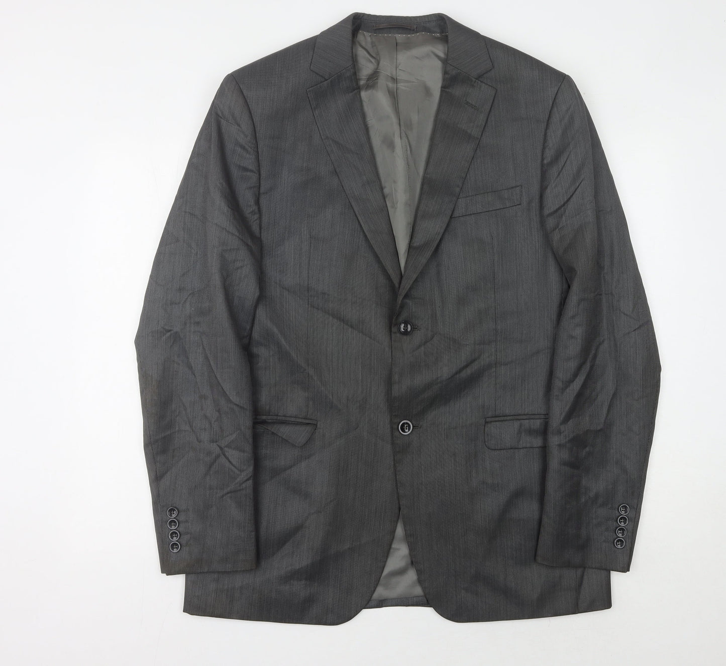 Mens UK Size 42 DKNY Regular Grey Suit Jacket