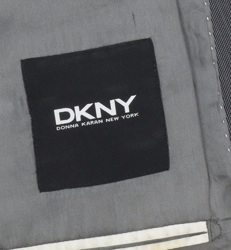 Mens UK Size 42 DKNY Regular Grey Suit Jacket