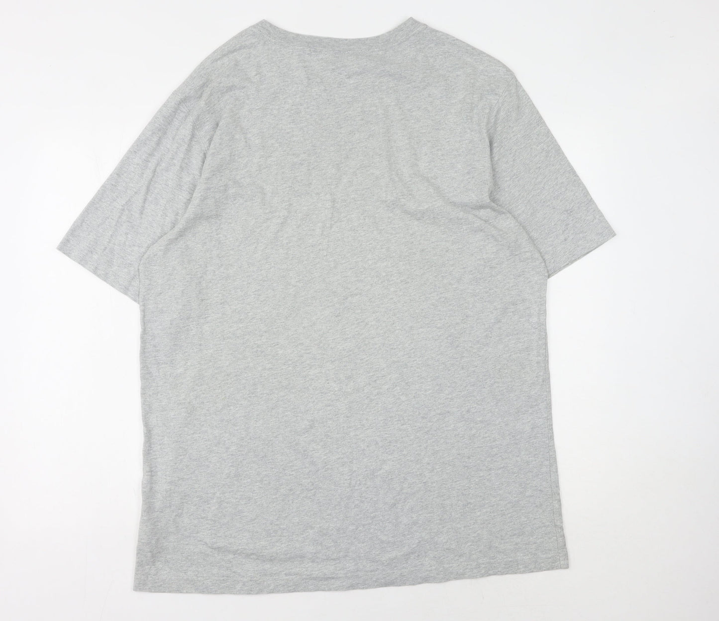 Lands' End Men's Grey Crew Neck T-Shirt L