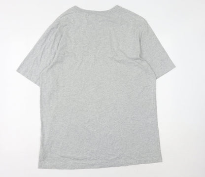 Lands' End Men's Grey Crew Neck T-Shirt L