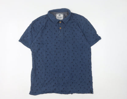 Cargo Bay Men's Blue Polo Shirt M Short Sleeve