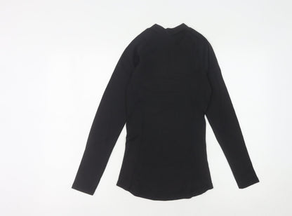 Decathlon Women's Slim Fit Black Long Sleeve Top XS