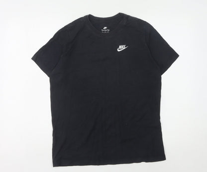 Nike Men's Black XL Logo Tee, Short Sleeve, Crew Neck