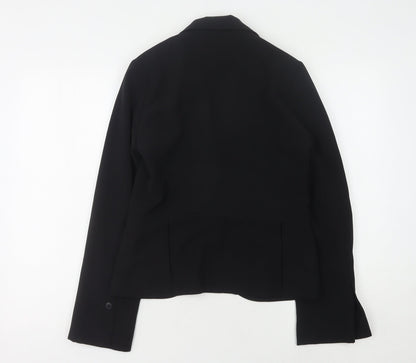 H&M Women's Black Blazer Size 10 Regular Fit