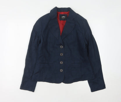 Marks and Spencer Women's Blue Suit Jacket Size 12