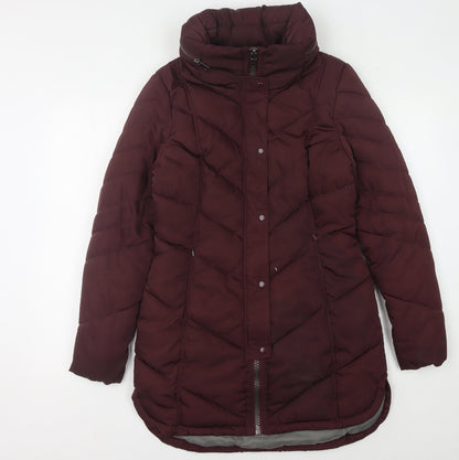 Womens UK Size 8 NEXT Red Puffer Jacket