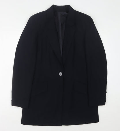 Principles Women's Black Blazer Size 10 Single-Breasted