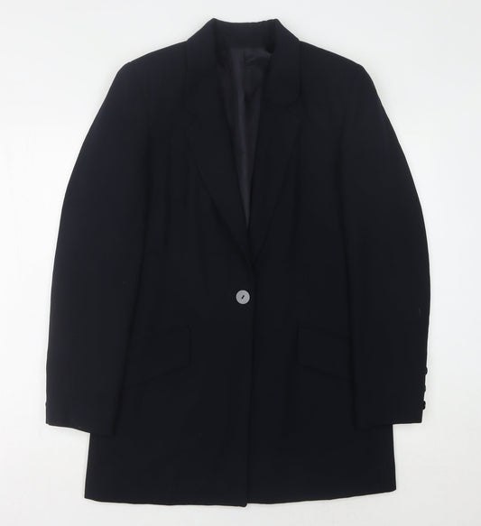Principles Women's Black Blazer Size 10 Single-Breasted
