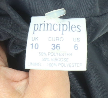 Principles Women's Black Blazer Size 10 Single-Breasted