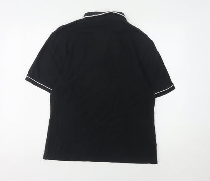 Penguin Men's Black Slim Fit Polo Shirt - Medium