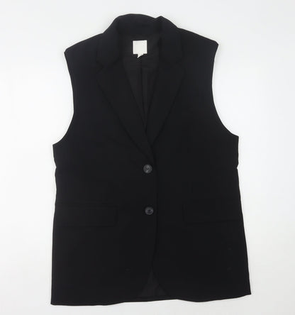 H&M Women's Black Suit Waistcoat S