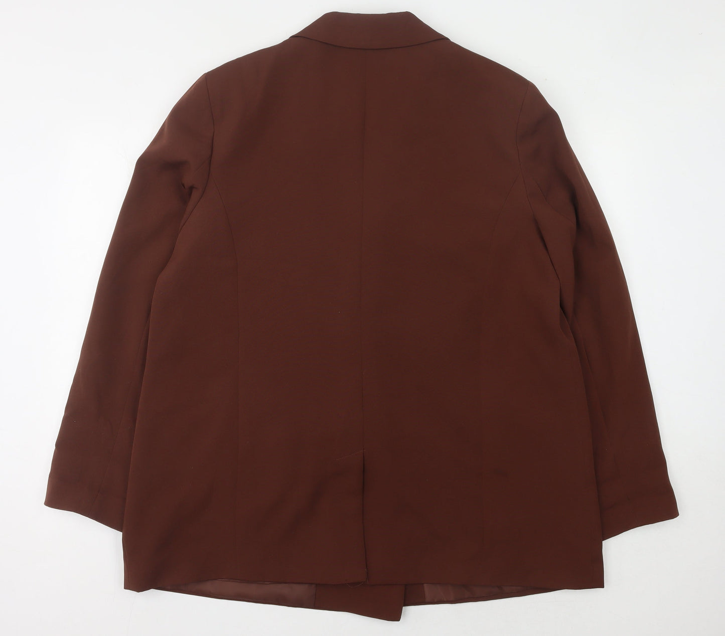 New Look Women's Brown Blazer UK 18 Double-Breasted