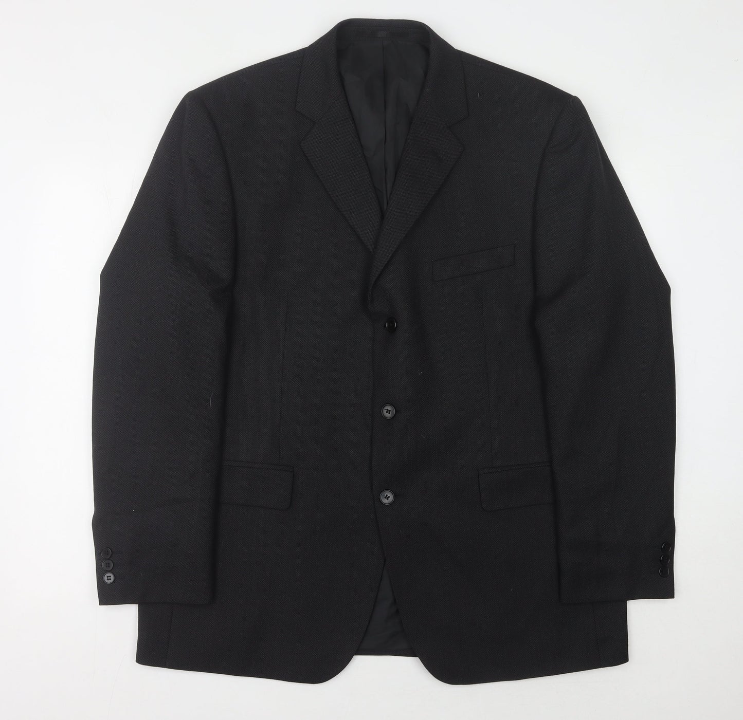 Mens UK Size 44 Burton Regular Black Suit Jacket