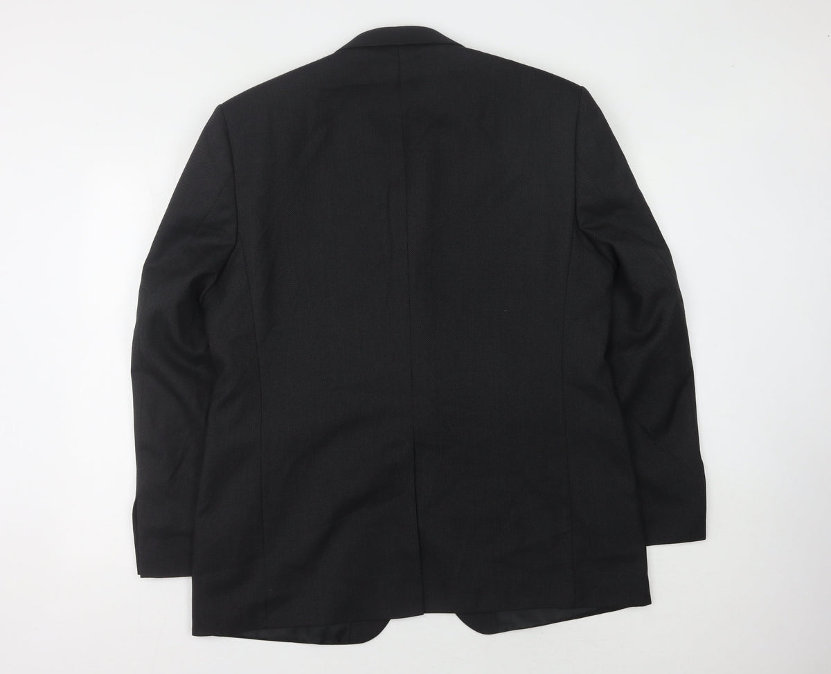 Mens UK Size 44 Burton Regular Black Suit Jacket