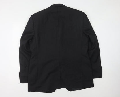 Mens UK Size 44 Burton Regular Black Suit Jacket