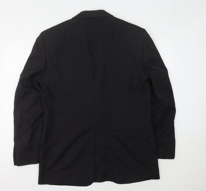 Jos. A. Bank Men’s Black Striped Wool Blazer 41R