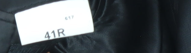 Jos. A. Bank Men’s Black Striped Wool Blazer 41R