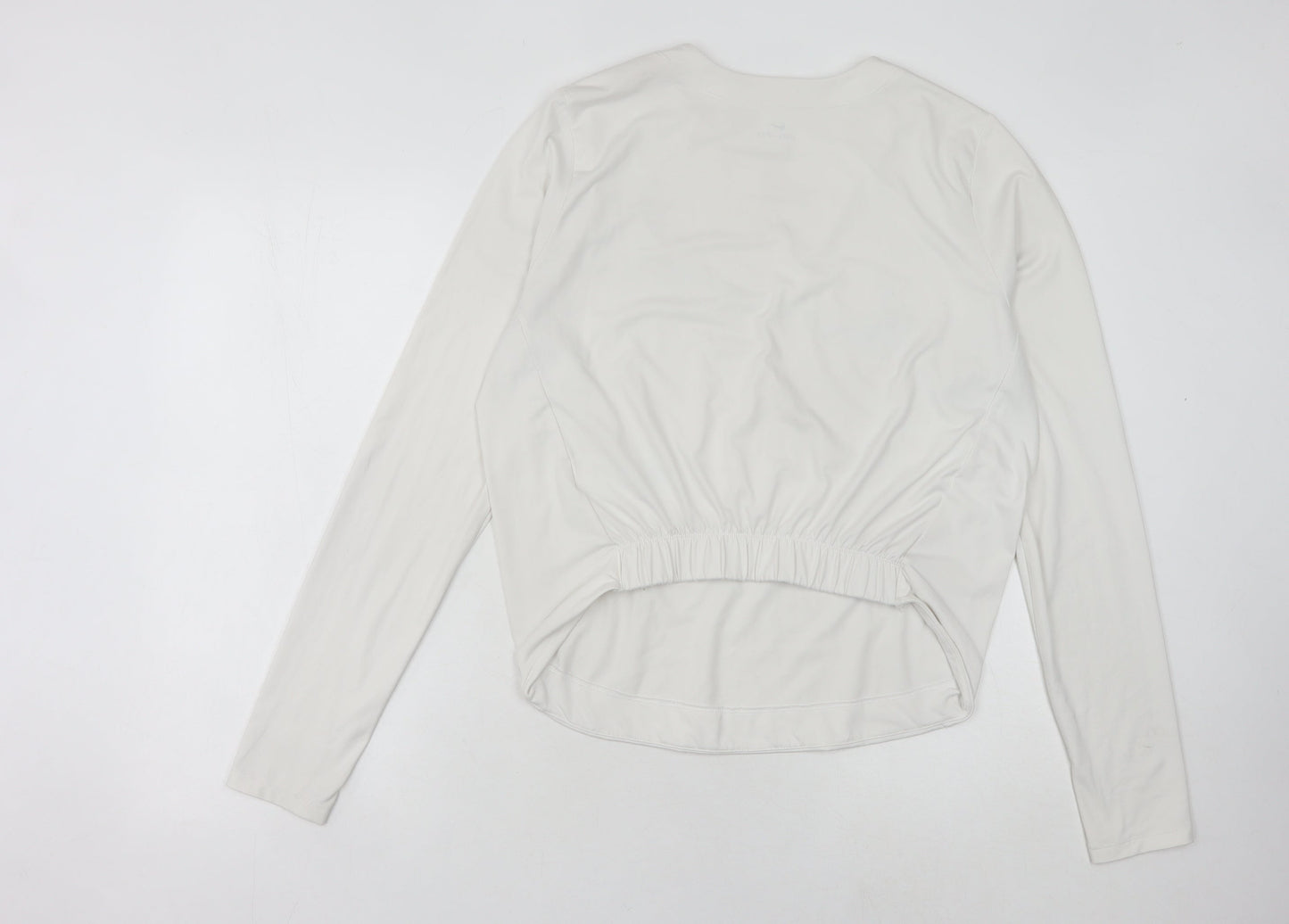 Nike Women's White Long Sleeve Dri-FIT T-Shirt