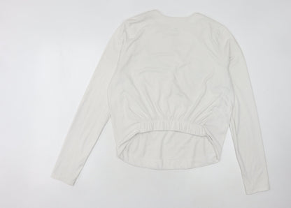 Nike Women's White Long Sleeve Dri-FIT T-Shirt