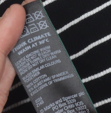 Womens UK Size 12 Marks and Spencer Black  Tank