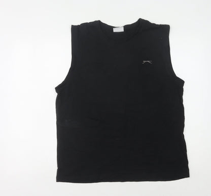 Slazenger Men's Black Tank Top, L, Sportswear, Gym